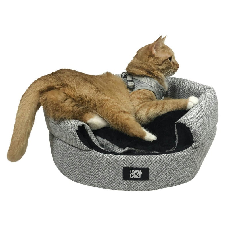 Your Cat Backpack Travel Cat Meowbile Indoor Cat House - 25x18x17 inches Premium Convertible and Durable Hideaway Cat Bed and Cave (Gray, Medium) - Image 2